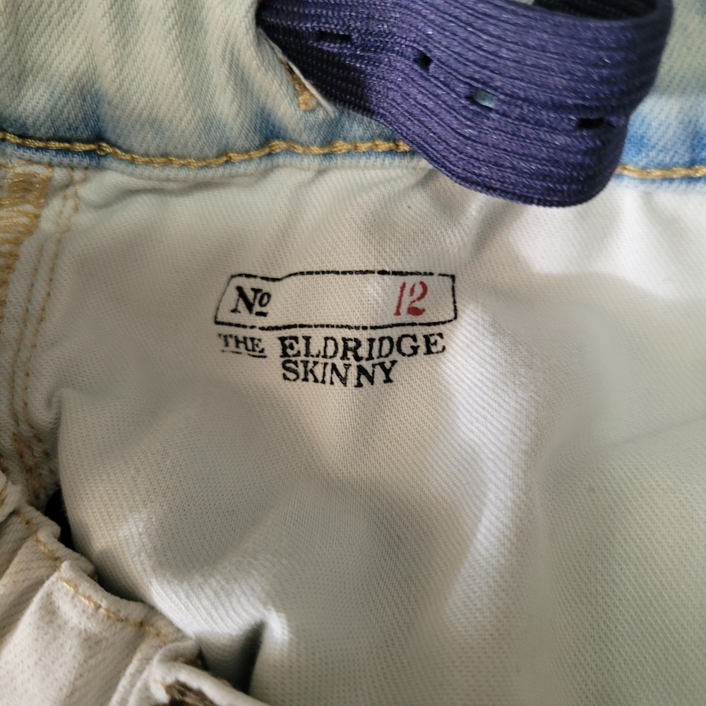 Polo Ralph Lauren Eldridge Skinny Jeans Boys Size 12 Light Acid Wash Denim - Picture 4 of 4